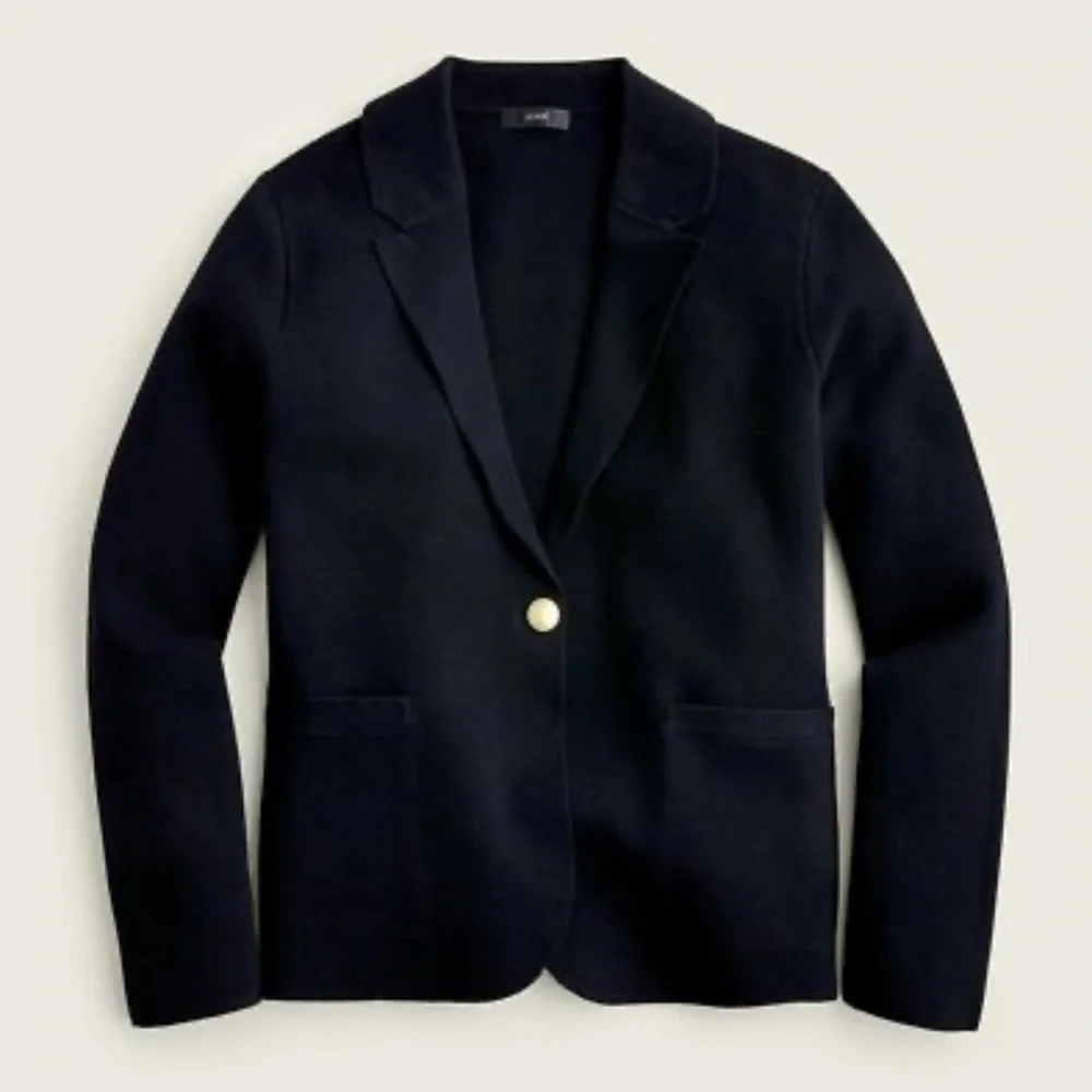 J Crew Camille Black Sweater Blazer